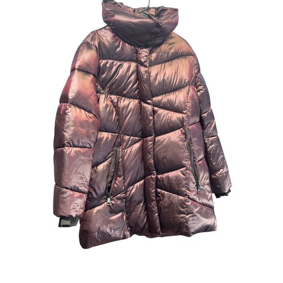 Women's Calvin Klein Puffer coat with cowl neck.  Good condition size XL - Picture 1 of 8